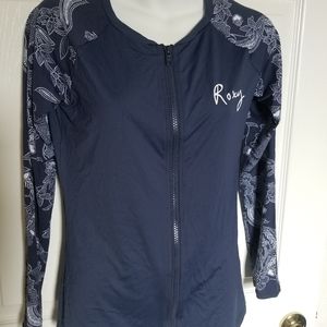 Women's zip up long sleeve rashguard